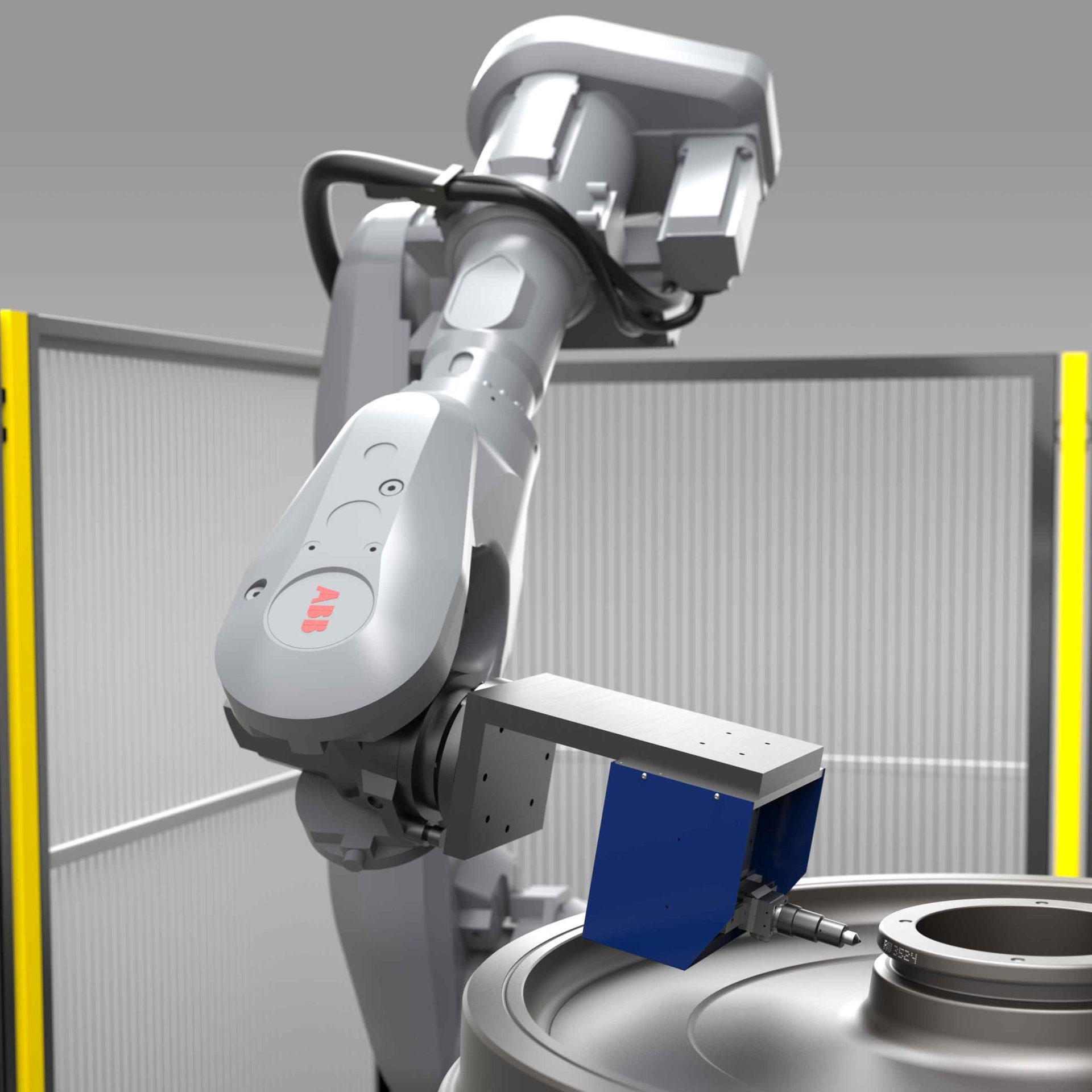 Isole robotizzate per l'automazione di collaudo e marcatura industriale